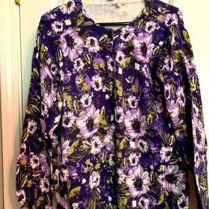Flowered cardigan